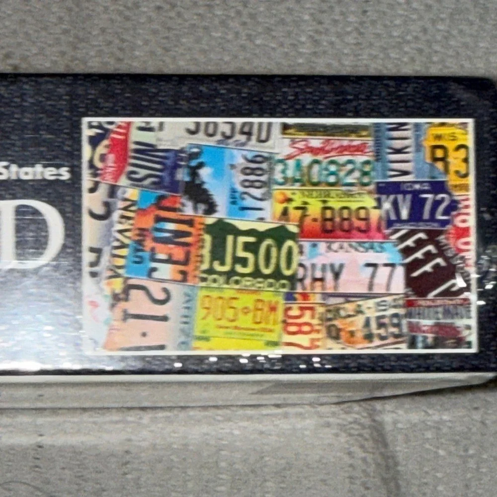 TDC Puzzles USA Shaped License Plate 1000 Piece Jigsaw Puzzle Americana 31 Inch